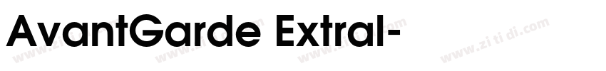 AvantGarde Extral字体转换